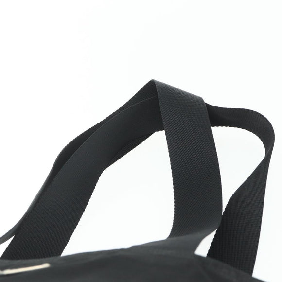PRADA Tote Bag Nylon Black Silver Auth ka4054