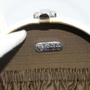 FENDI Top Handle Hand Bag Leather 2way White Silver Auth ka4058-16