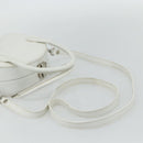 FENDI Top Handle Hand Bag Leather 2way White Silver Auth ka4058-9