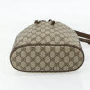 GUCCI GG Supreme Web Sherry Line Shoulder Bag PVC Beige Gold Auth ka4065-9