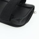 Christian Dior Saddle Arm Pouch Cactus Jack Leather Black Silver Auth ka4066A-15