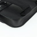 Christian Dior Saddle Arm Pouch Cactus Jack Leather Black Silver Auth ka4066A-16