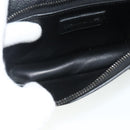Christian Dior Saddle Arm Pouch Cactus Jack Leather Black Silver Auth ka4066A-11