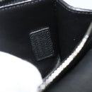 Christian Dior Saddle Arm Pouch Cactus Jack Leather Black Silver Auth ka4066A-12