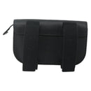 Christian Dior Saddle Arm Pouch Cactus Jack Leather Black Silver Auth ka4066A-2