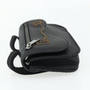 Christian Dior Saddle Arm Pouch Cactus Jack Leather Black Silver Auth ka4066A-3