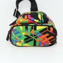 MCM Shoulder Bag Nylon Multicolor Silver Auth ka4070A-5