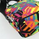 MCM Shoulder Bag Nylon Multicolor Silver Auth ka4070A-18