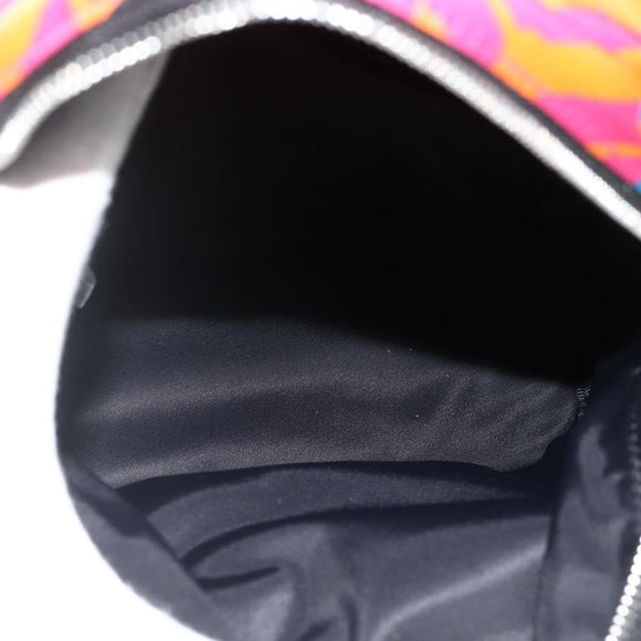 MCM Shoulder Bag Nylon Multicolor Silver Auth ka4070A