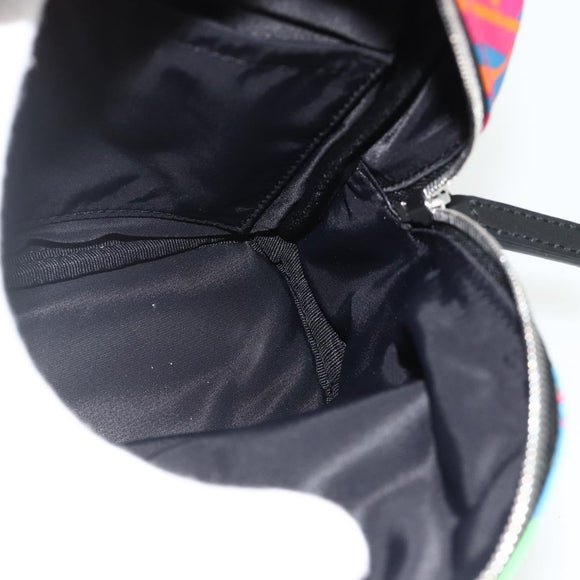 MCM Shoulder Bag Nylon Multicolor Silver Auth ka4070A