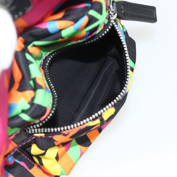 MCM Shoulder Bag Nylon Multicolor Silver Auth ka4070A