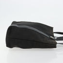 BVLGARI Tote Bag Canvas Leather Black Silver Auth ka4072-4