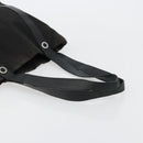 BVLGARI Tote Bag Canvas Leather Black Silver Auth ka4072-7