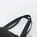 BVLGARI Tote Bag Canvas Leather Black Silver Auth ka4072-8