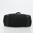 BVLGARI Tote Bag Canvas Leather Black Silver Auth ka4072-9