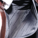 BURBERRY Nova Check Hand Bag Canvas Leather Beige Silver Auth ka4074A-20