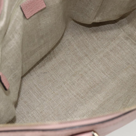 GUCCI Umhängetasche Interlocking Leder Outlet 2-Wege Pink Gold 449651 Auth ka4075
