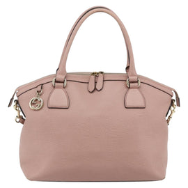 GUCCI Interlocking Hand Bag Leather Outlet 2way Pink Gold 449651 Auth ka4075 - 0