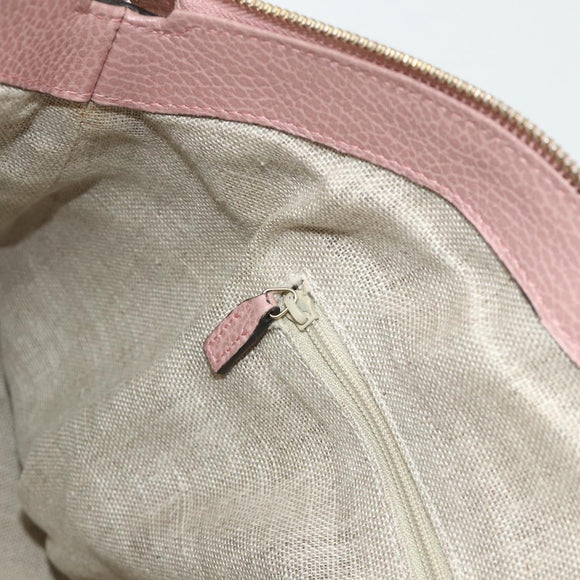 GUCCI Umhängetasche Interlocking Leder Outlet 2-Wege Pink Gold 449651 Auth ka4075