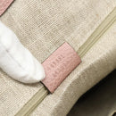 GUCCI Interlocking Hand Bag Leather Outlet 2way Pink Gold 449651 Auth ka4075-24