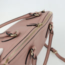 GUCCI Umhängetasche Interlocking Leder Outlet 2-Wege Pink Gold 449651 Auth ka4075-6