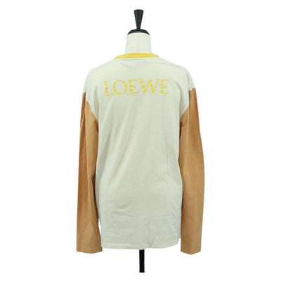 LOEWE LOEWE × Studio Ghibli Hin T Shirt Cotton White Orange Auth ka4076M - 0