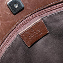 GUCCI GG Canvas Shoulder Bag Outlet Brown Silver 91762 Auth ka4080A-10