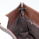 GUCCI GG Canvas Shoulder Bag Outlet Brown Silver 91762 Auth ka4080A-19