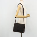 GUCCI GG Canvas Shoulder Bag Outlet Brown Silver 91762 Auth ka4080A-22