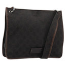 GUCCI GG Canvas Shoulder Bag Outlet Brown Silver 91762 Auth ka4080A-1