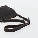 GUCCI GG Canvas Shoulder Bag Outlet Brown Silver 91762 Auth ka4080A-7
