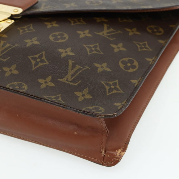 LOUIS VUITTON Monogram Porte Documents Bandouliere Bag M53338 LV Auth ka4083