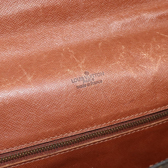 LOUIS VUITTON Monogram Porte Documents Bandouliere Bag M53338 LV Auth ka4083