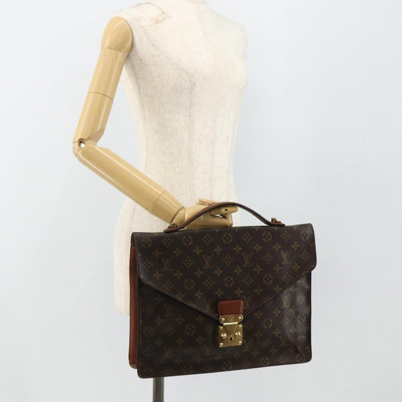 LOUIS VUITTON Monogram Porte Documents Bandouliere Bag M53338 LV Auth ka4083
