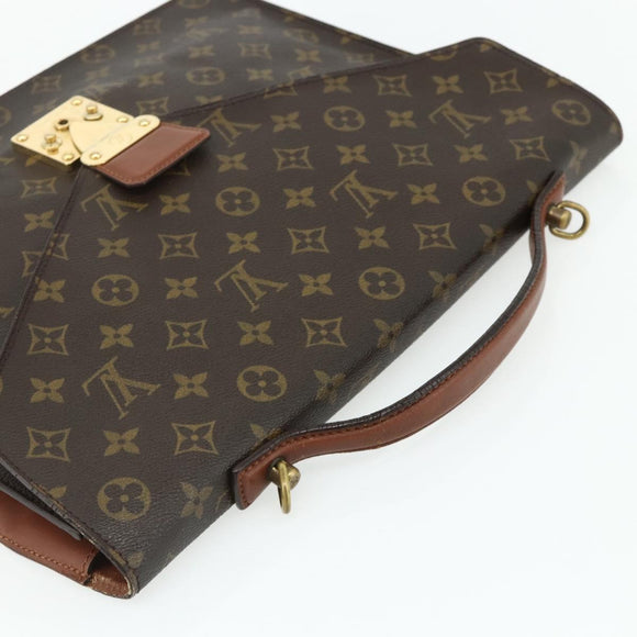 LOUIS VUITTON Monogram Porte Documents Bandouliere Bag M53338 LV Auth ka4083