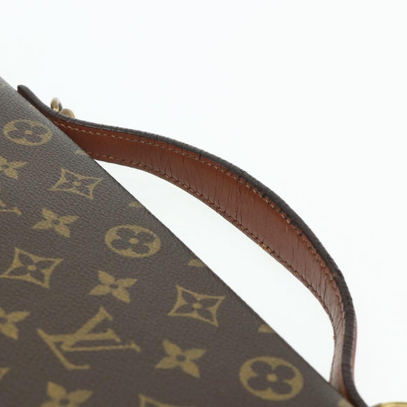 LOUIS VUITTON Monogram Porte Documents Bandouliere Bag M53338 LV Auth ka4083