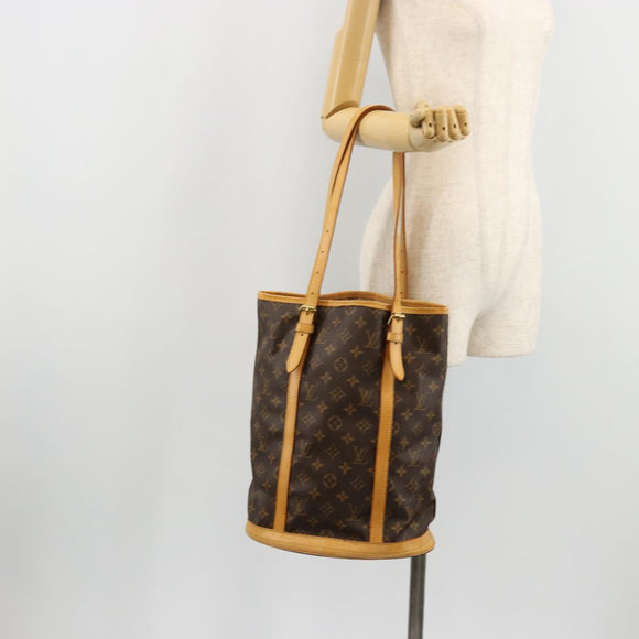 LOUIS VUITTON Monogram Bucket GM Shoulder Bag M42236 LV Auth ka4085