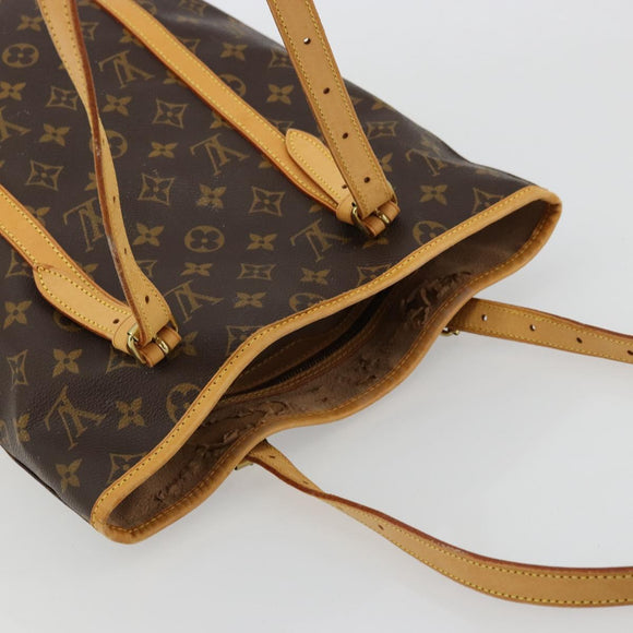 LOUIS VUITTON Monogram Bucket GM Shoulder Bag M42236 LV Auth ka4085