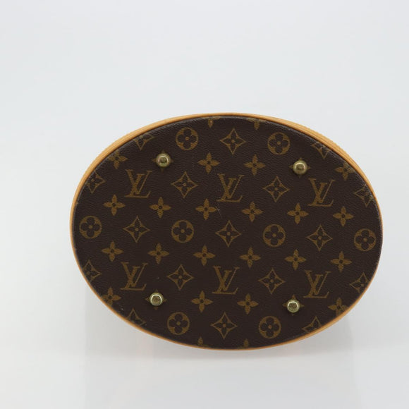 LOUIS VUITTON Monogram Bucket GM Shoulder Bag M42236 LV Auth ka4085