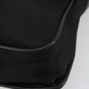 PRADA Shoulder Bag Nylon Leather Black Silver Auth ka4087-9