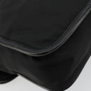 PRADA Shoulder Bag Nylon Leather Black Silver Auth ka4087-16