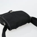 PRADA Shoulder Bag Nylon Leather Black Silver Auth ka4087-6
