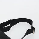 PRADA Shoulder Bag Nylon Leather Black Silver Auth ka4087-8