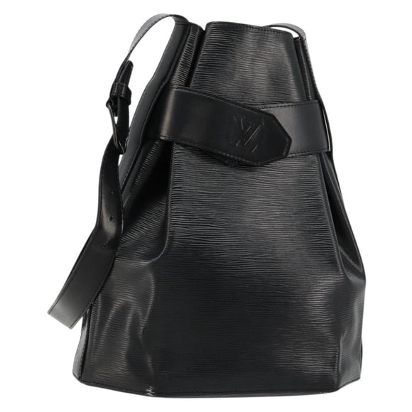 LOUIS VUITTON Epi Sac Depaule GM Shoulder Bag Black M80155 LV Auth ka4089