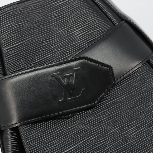 LOUIS VUITTON Epi Sac Depaule GM Shoulder Bag Black M80155 LV Auth ka4089