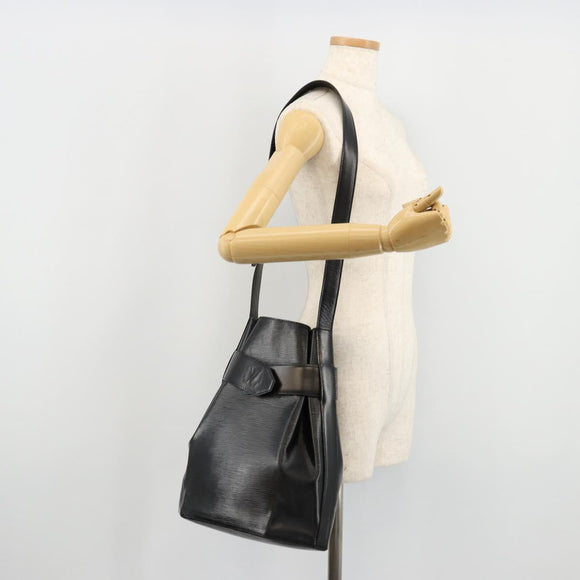 LOUIS VUITTON Epi Sac Depaule GM Shoulder Bag Black M80155 LV Auth ka4089