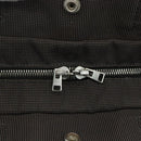 HERMES Her Line MM Hand Bag Canvas Gray Silver Auth ka409-14