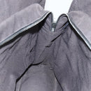 HERMES Her Line MM Hand Bag Canvas Gray Silver Auth ka409-17