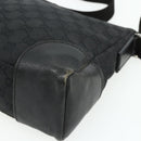 GUCCI GG Canvas Shoulder Bag Black Silver 114273 Auth ka4091-9