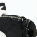 GUCCI GG Canvas Shoulder Bag Black Silver 114273 Auth ka4091-10